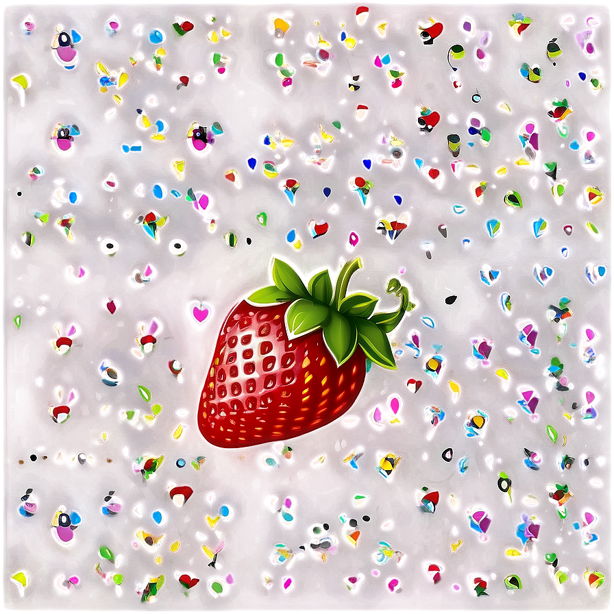 Cute Strawberry C PNG image