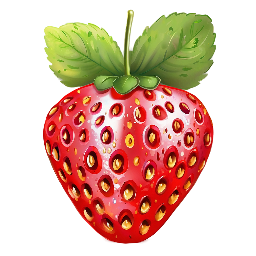 Cute Strawberry Illustration Png 39 PNG image