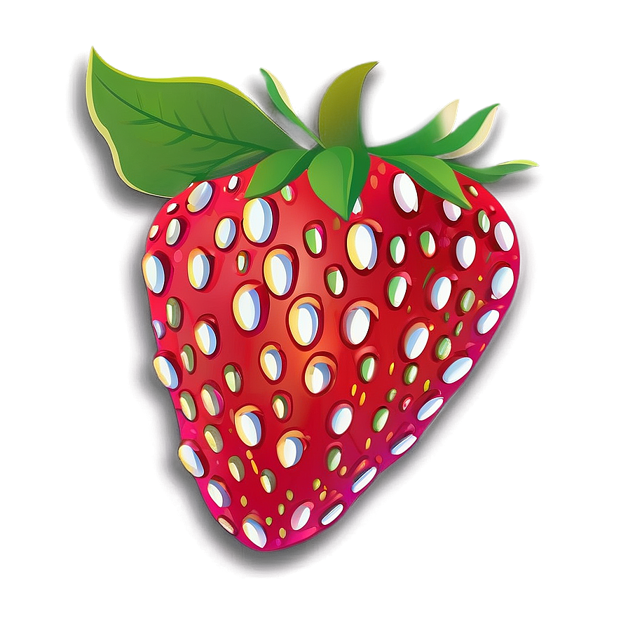 Cute Strawberry Illustration Png Dbj PNG image