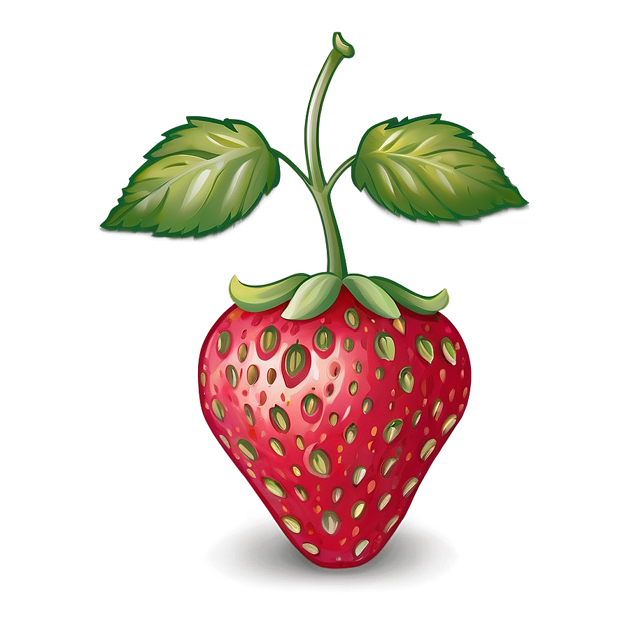 Cute Strawberry In Garden Png Bns16 PNG image