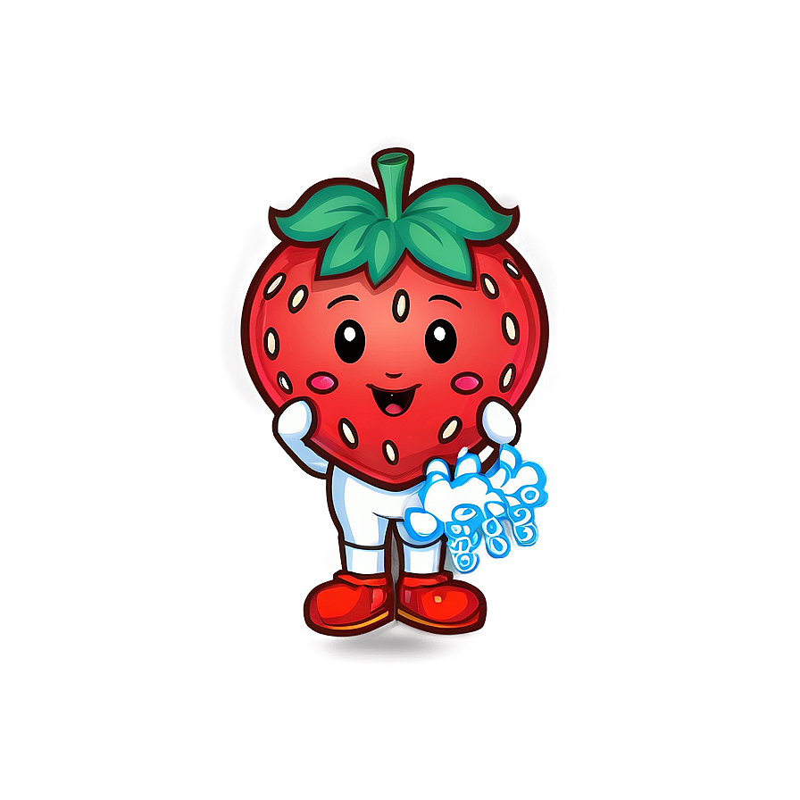 Cute Strawberry Mascot Png 12 PNG image