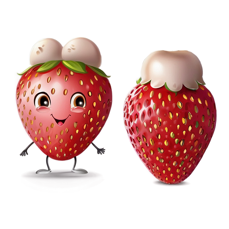 Cute Strawberry Png Kiq PNG image