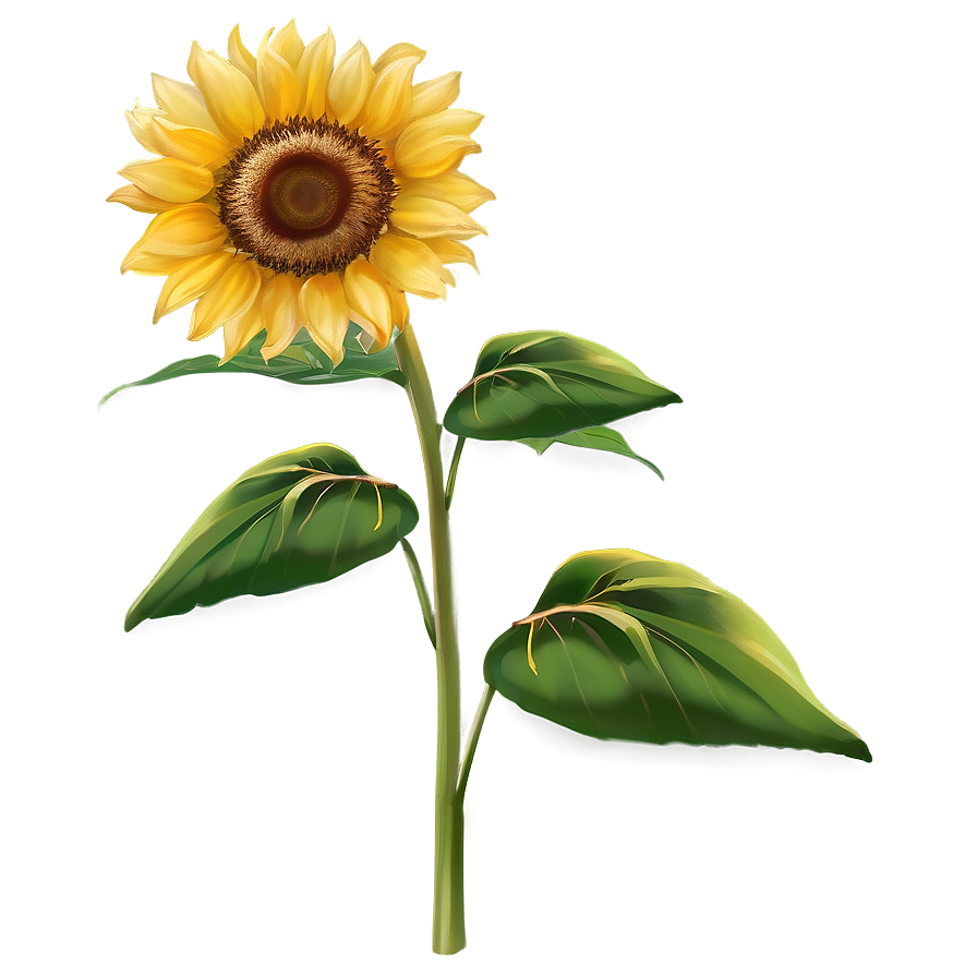 Cute Sunflower Png 30 PNG image