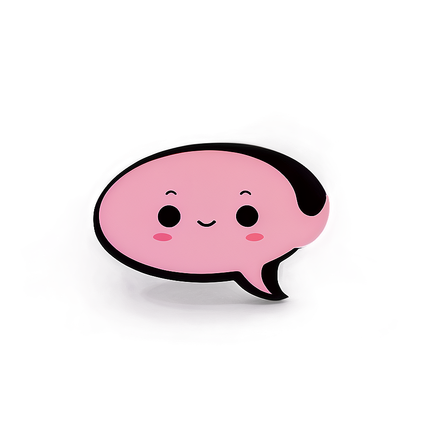 Cute Talk Bubble Png 06122024 PNG image