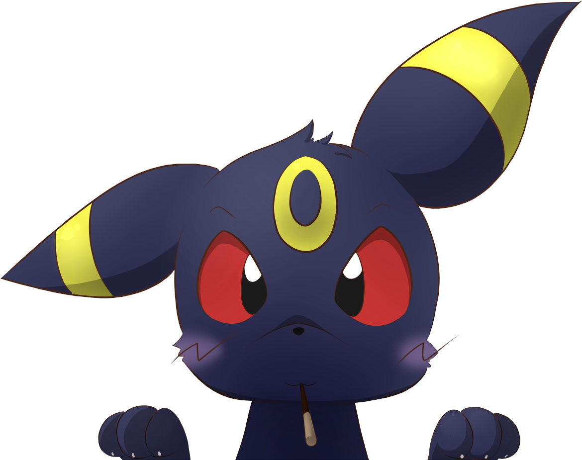 Cute Umbreon Pokemon PNG image