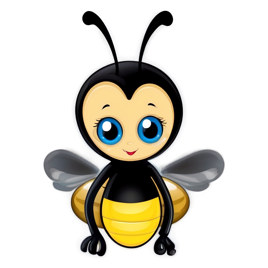 Cute Wasp Character Png Wkm24 PNG image