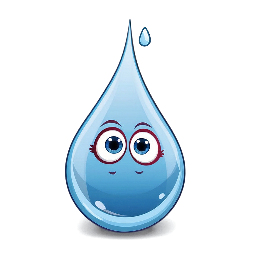 Cute Water Drop Cartoon Png 13 PNG image