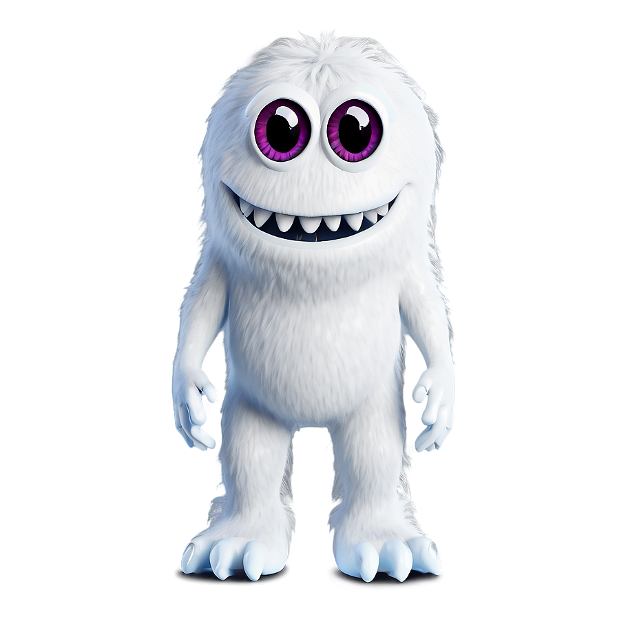 Cute White Monster Illustration Png Viv23 PNG image