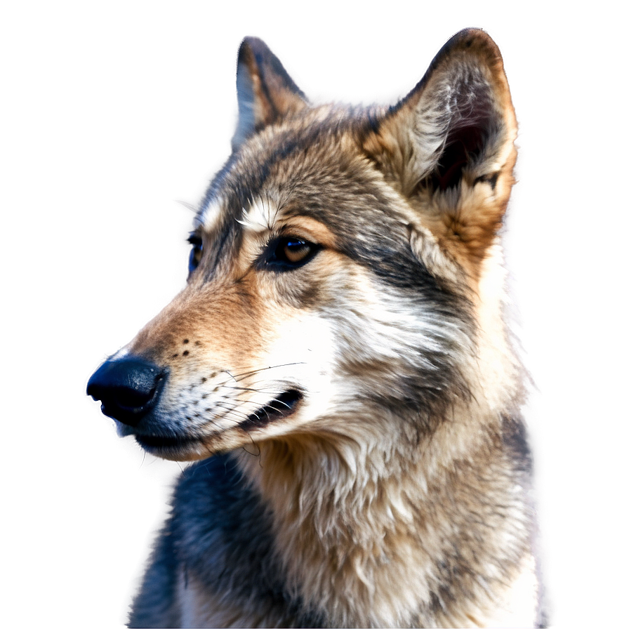 Cute Wolf Pup Face Png Qij39 PNG image