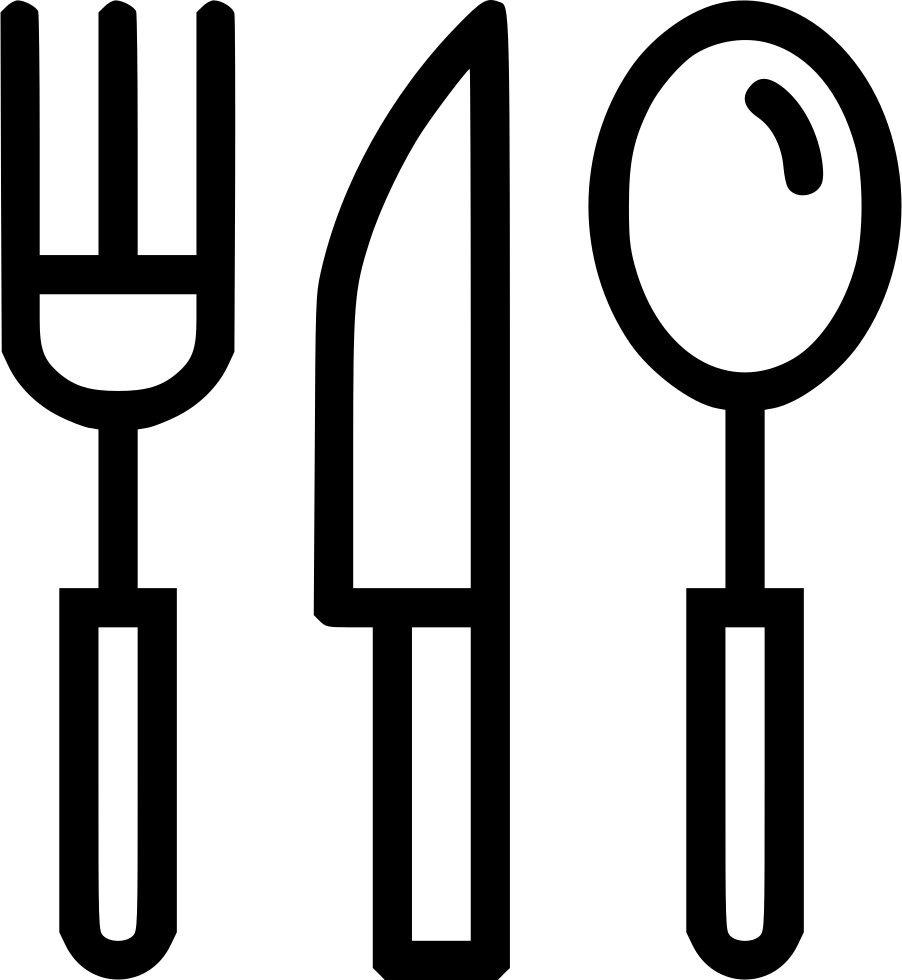 Cutlery Silhouette Vector PNG image