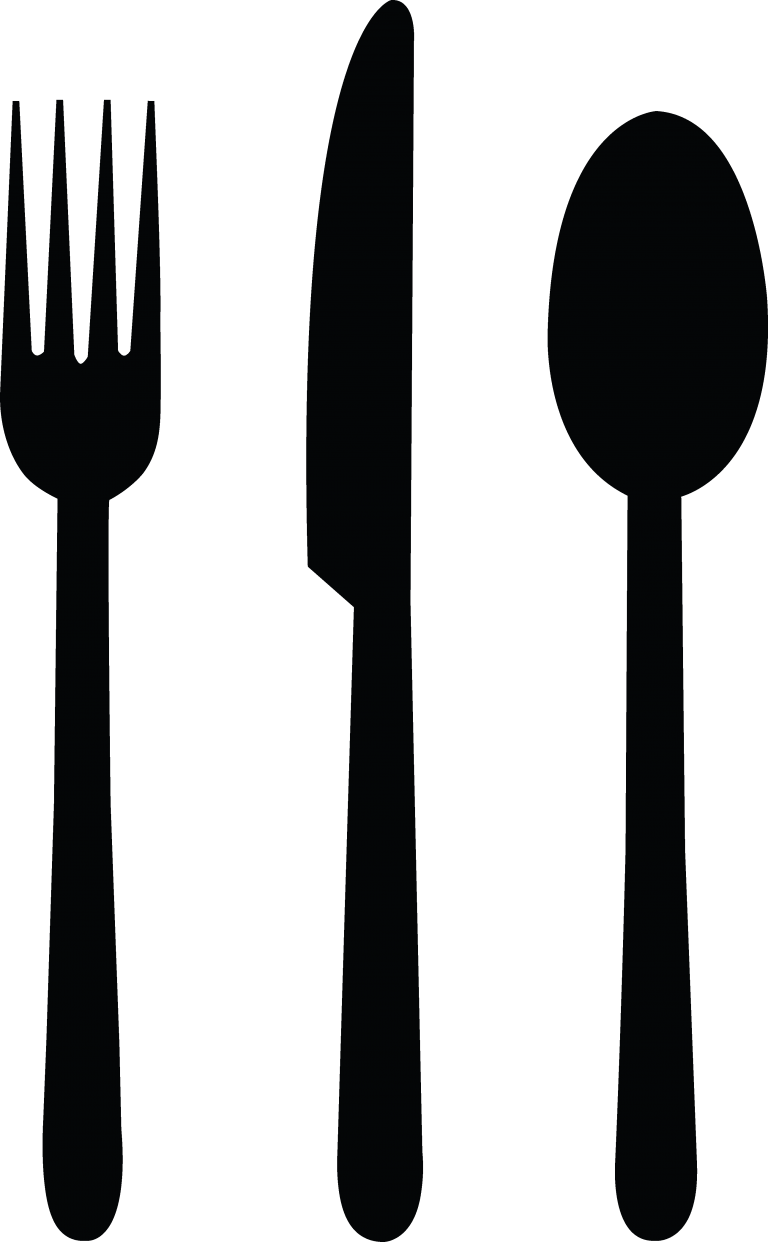 Cutlery Silhouette Vector PNG image