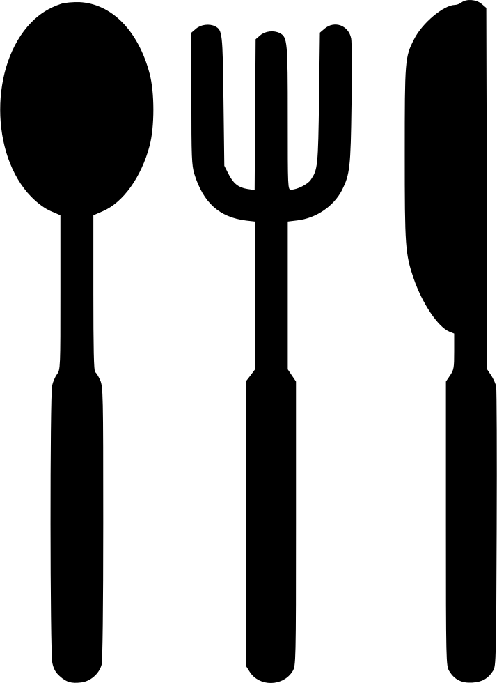 Cutlery Silhouette Vector PNG image