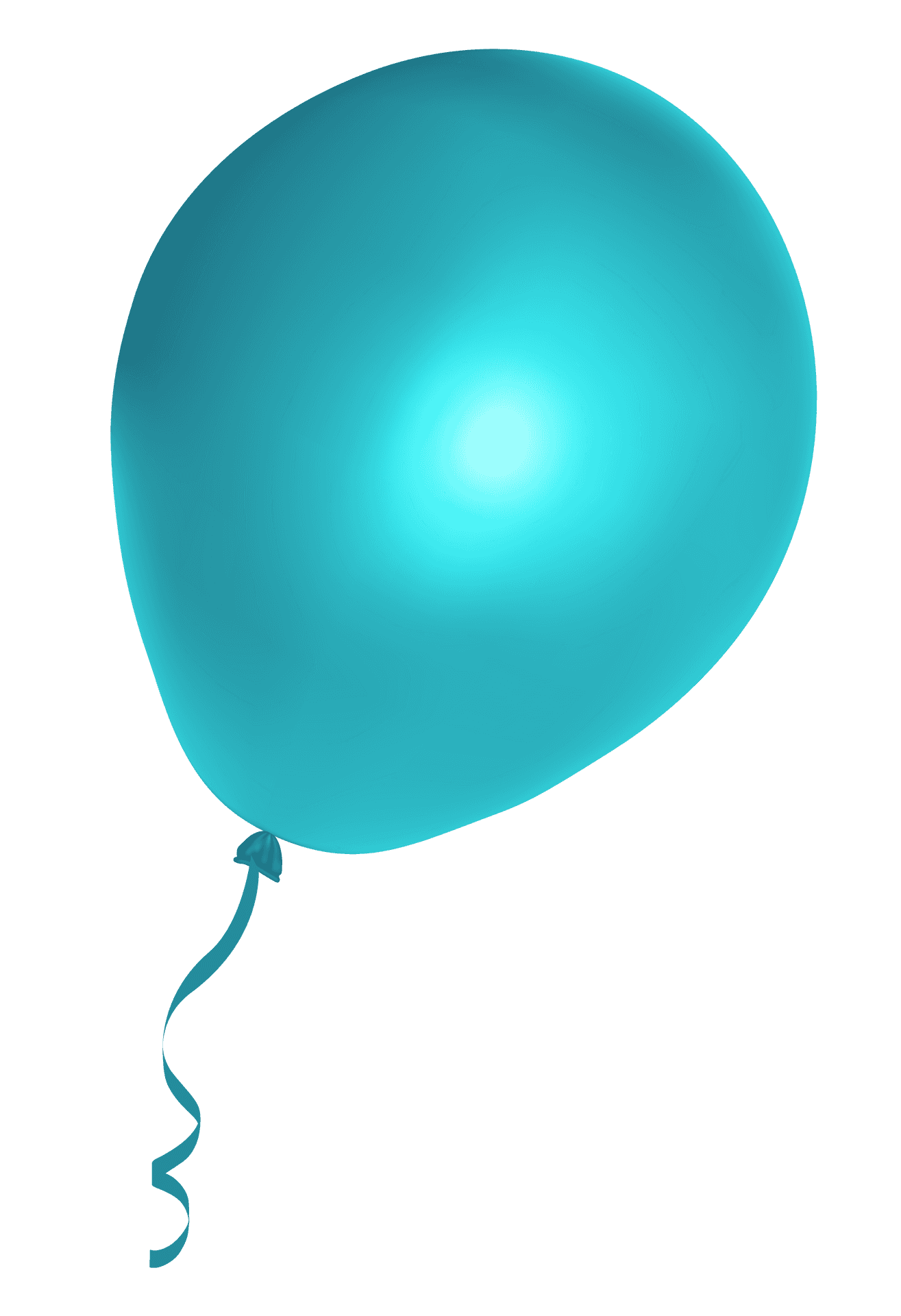 Cyan Balloon Single Float PNG image