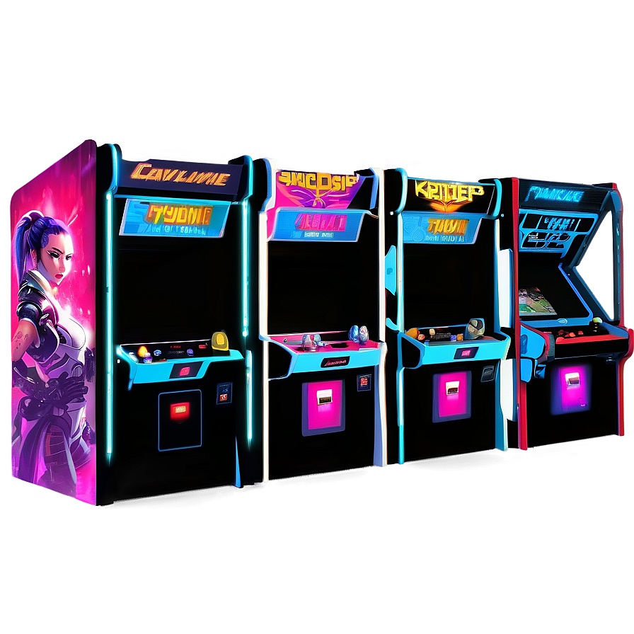 Cyberpunk Arcade Game Png Nes83 PNG image