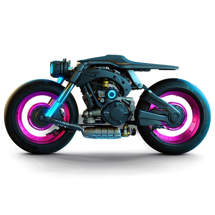 Cyberpunk Motorcycle Png 05212024 PNG image