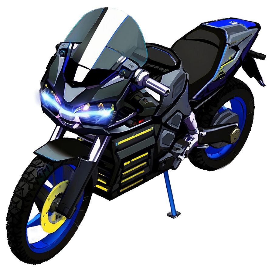 Cyberpunk Motorcycle Png 05212024 PNG image