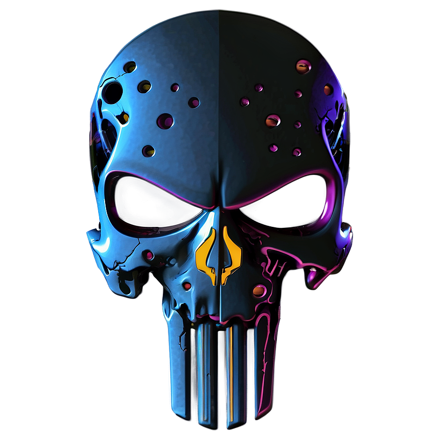 Cyberpunk Punisher Skull Png 06252024 PNG image