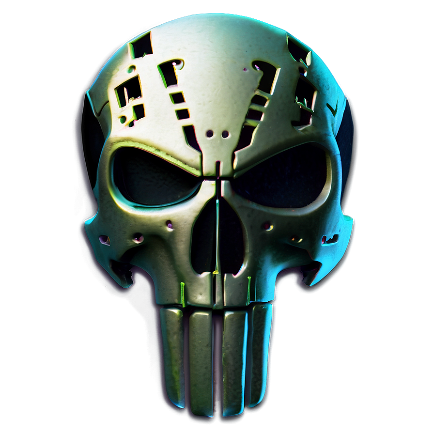 Cyberpunk Punisher Skull Png Gdp PNG image