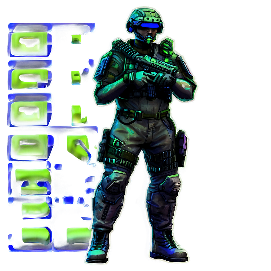 Cyberpunk Soldiers Png 06122024 PNG image