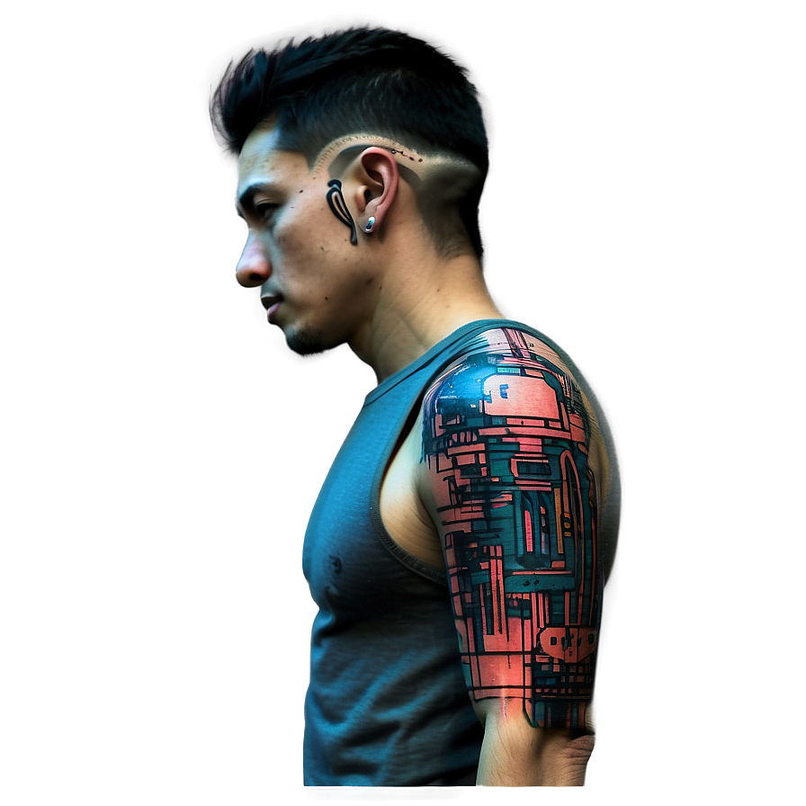 Cyberpunk Tattoo Sleeve Png Vpk24 PNG image