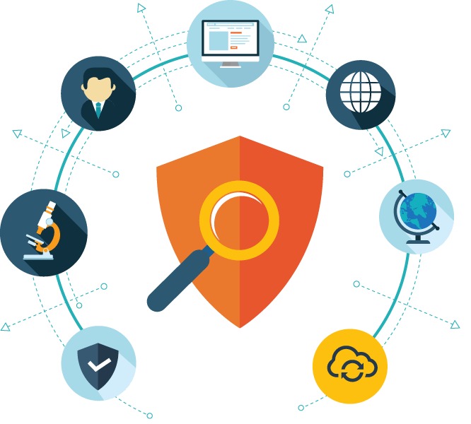 Cybersecurity Concept Network Protection PNG image