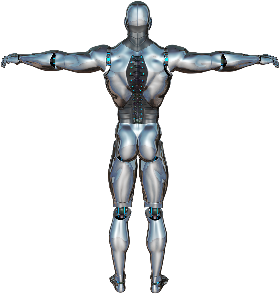 Cyborg Humanoid Robot PNG image