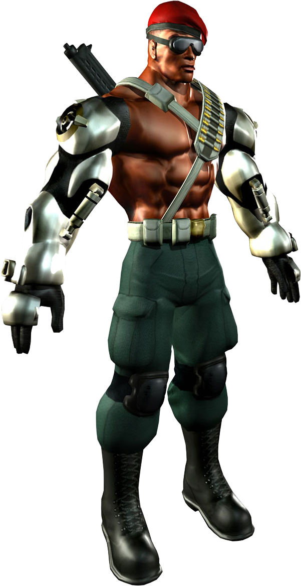 Cyborg Soldier Character PNG image