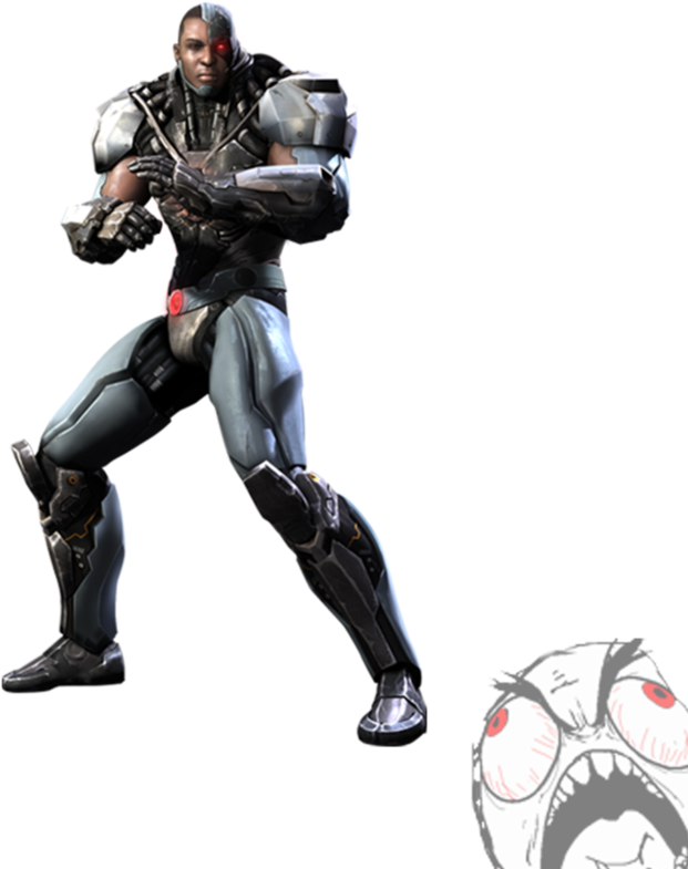 Cyborg Warrior Advancing PNG image
