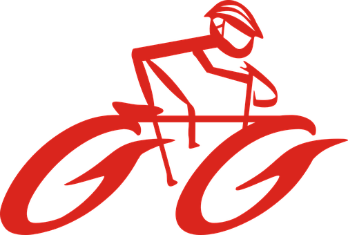 Cyclist Silhouette Graphic PNG image