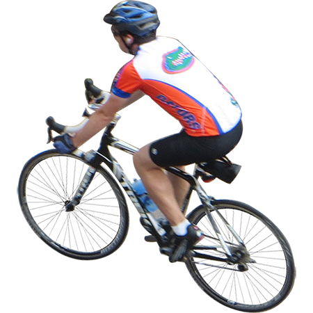 Cyclistin Actionon Road Bike PNG image