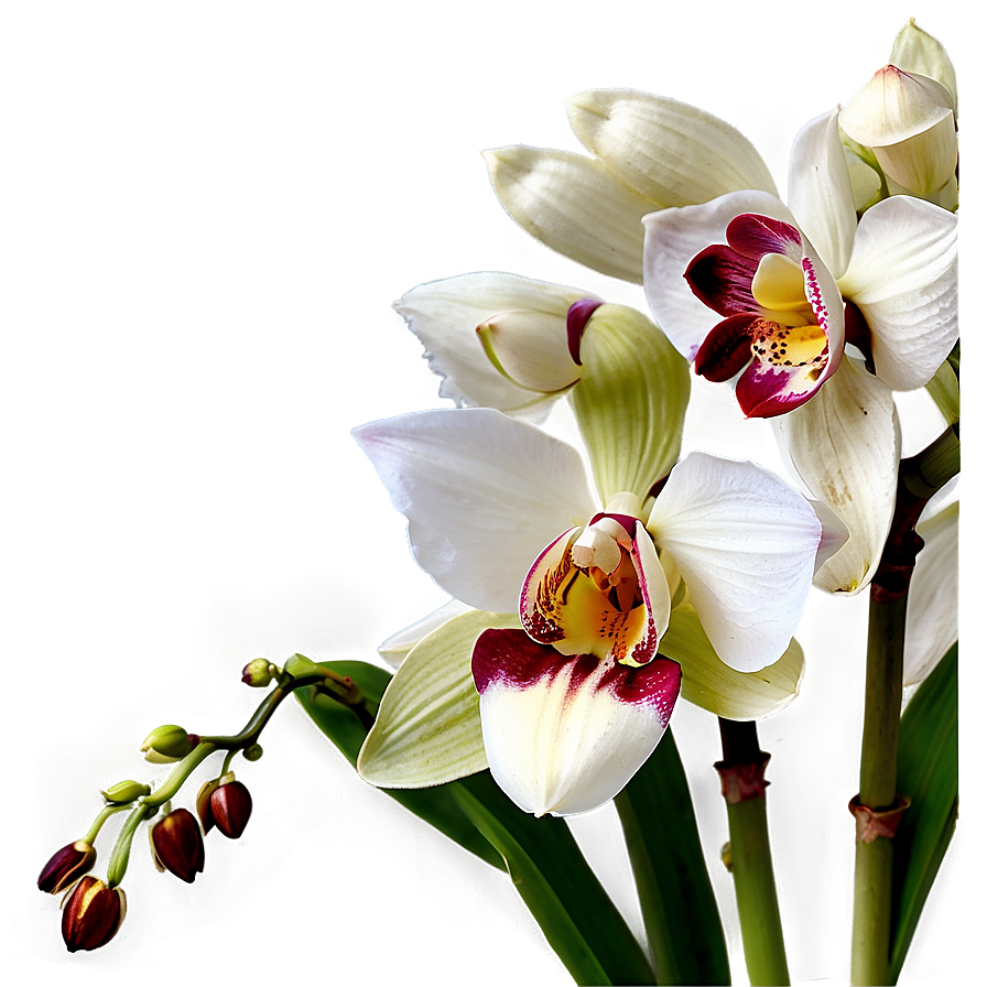 Cymbidium Orchid Png 05242024 PNG image