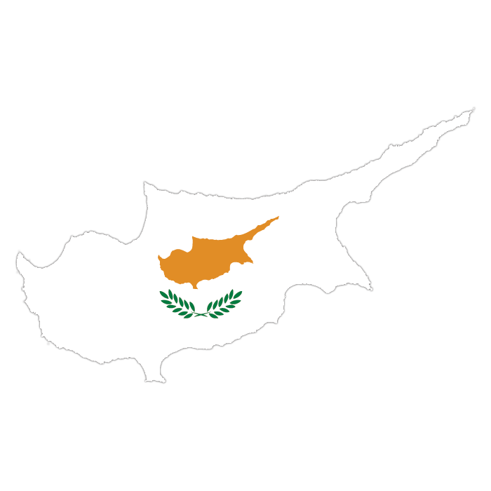 Cyprus Map Flag Graphic PNG image