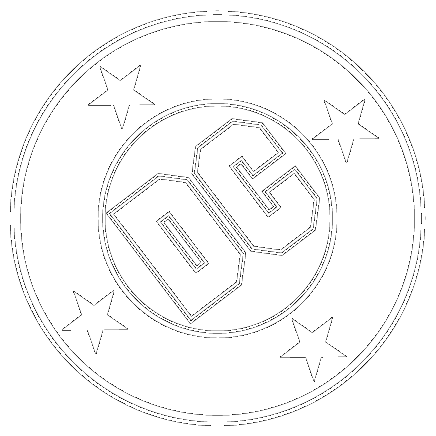 D C Comics Logo Circle Stars PNG image