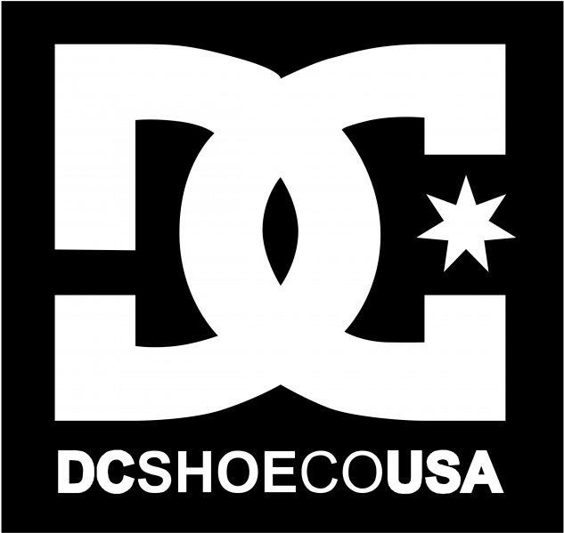 D C Shoes Logo Blackand White PNG image