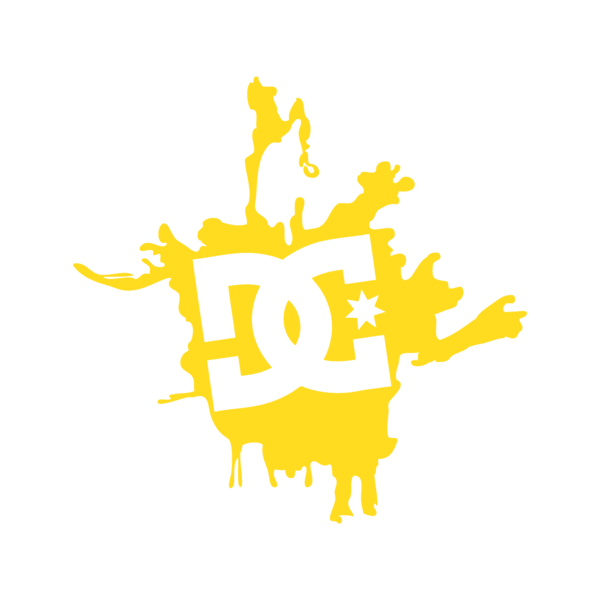 D C Skateboarding Logo Splash PNG image