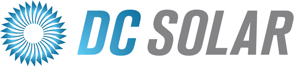 D C Solar Logo Blue Gradient PNG image