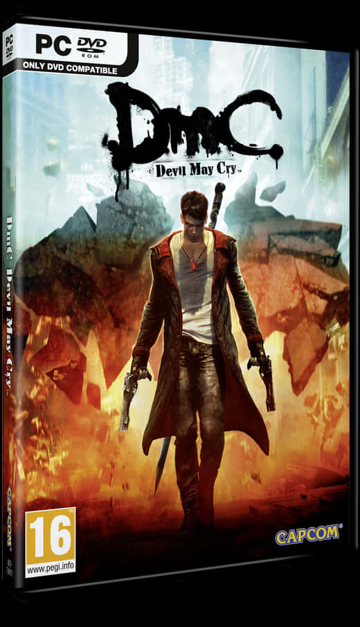 D M C Devil May Cry P C Game Cover PNG image