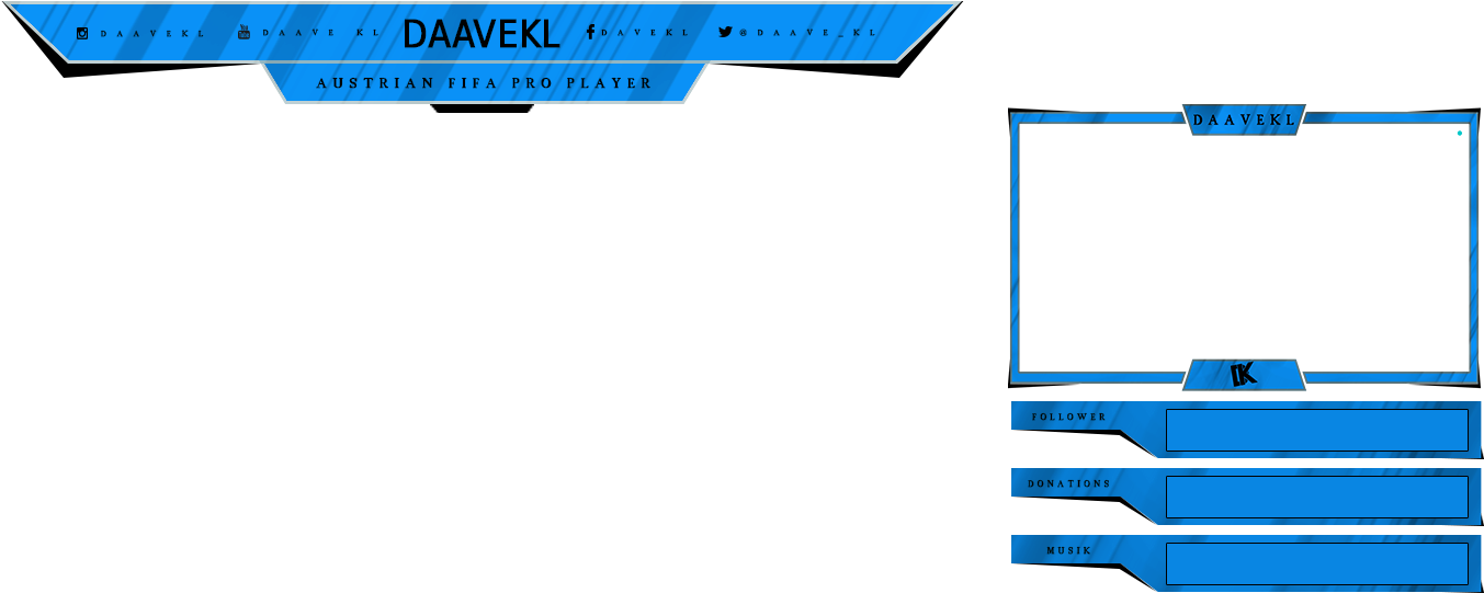 Daavekl Stream Overlay Design PNG image
