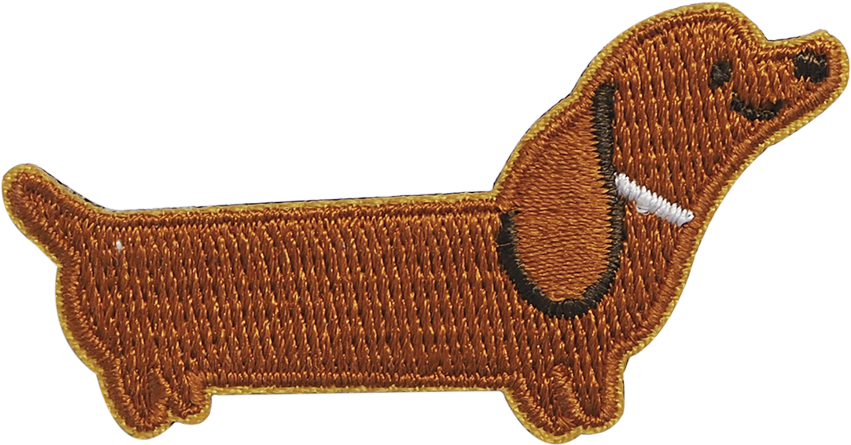 Dachshund Embroidered Patch PNG image