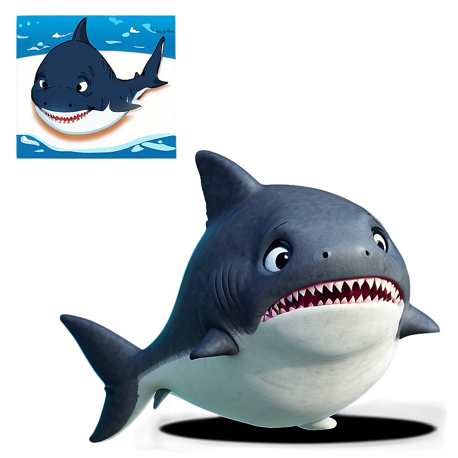 Daddy Shark Art Png Qvy68 PNG image