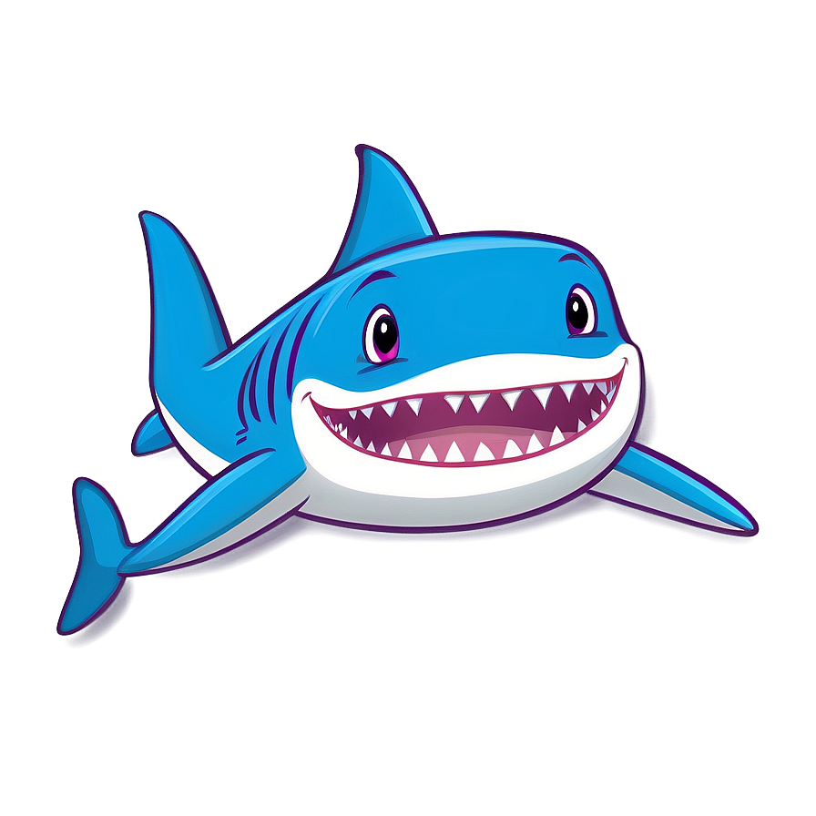 Daddy Shark Cute Cartoon Png 06212024 PNG image