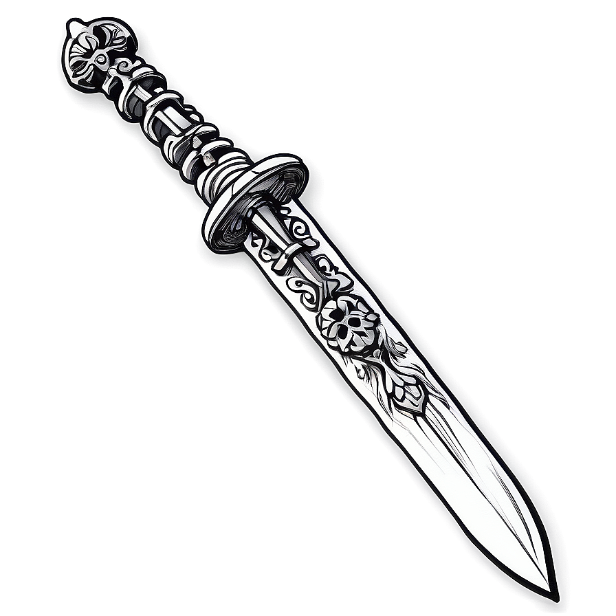 Dagger Tattoo Png 26 PNG image