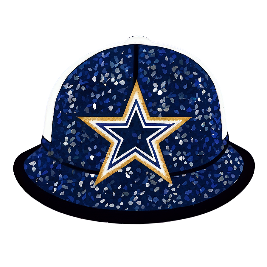 Dallas Cowboys Glitter Hat Png 06292024 PNG image