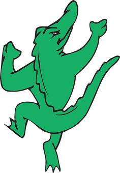 Dancing Alligator Cartoon PNG image