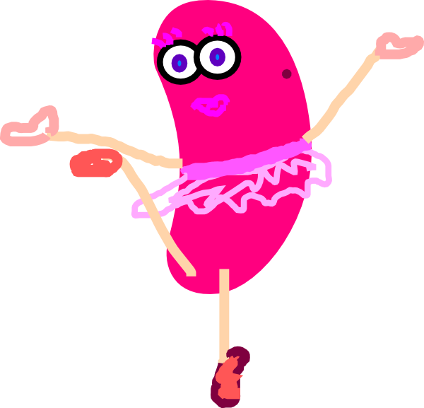 Dancing Bean Cartoon Character PNG image