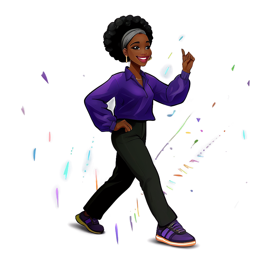 Dancing Black Girl Cartoon Png 82 PNG image