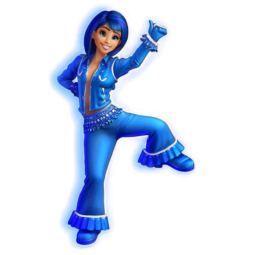 Dancing Blue Emoji Png 05252024 PNG image