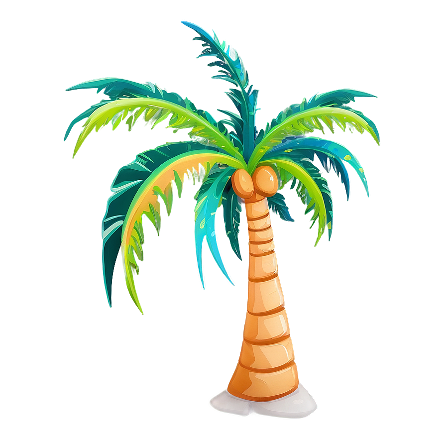 Dancing Cartoon Palm Tree Png 42 PNG image