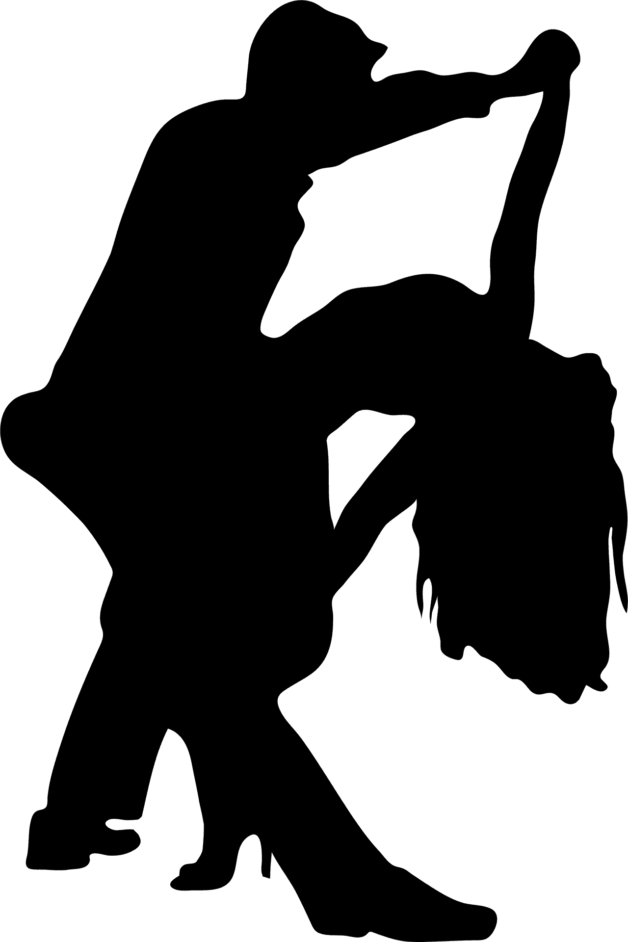 Dancing Couple Silhouette PNG image