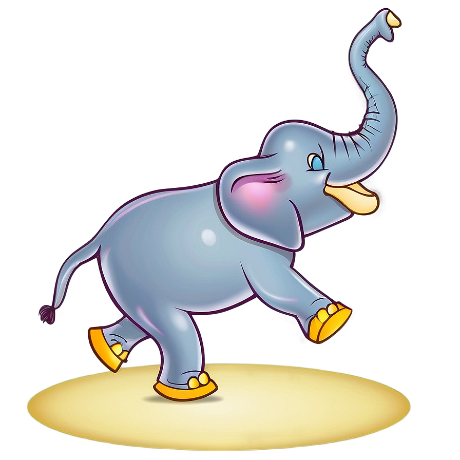 Dancing Elephant Cartoon Png Iyd45 PNG image